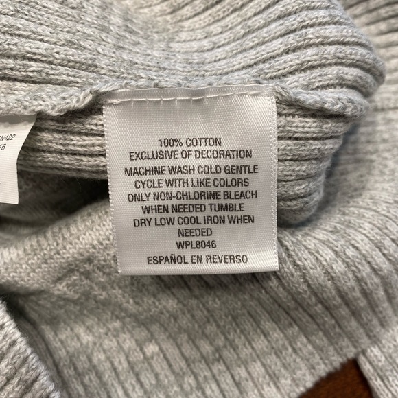 INC International Concepts 100% Cotton Zip Up Sweater - Picture 4 of 8